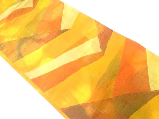 JAPANESE NAGOYA OBI / TSUMUGI / WOVEN ABSTRACT